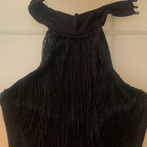 Black *GUESS* dress with fringe